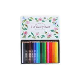 36 Colouring Pencils in a Tin Wonders of Nature