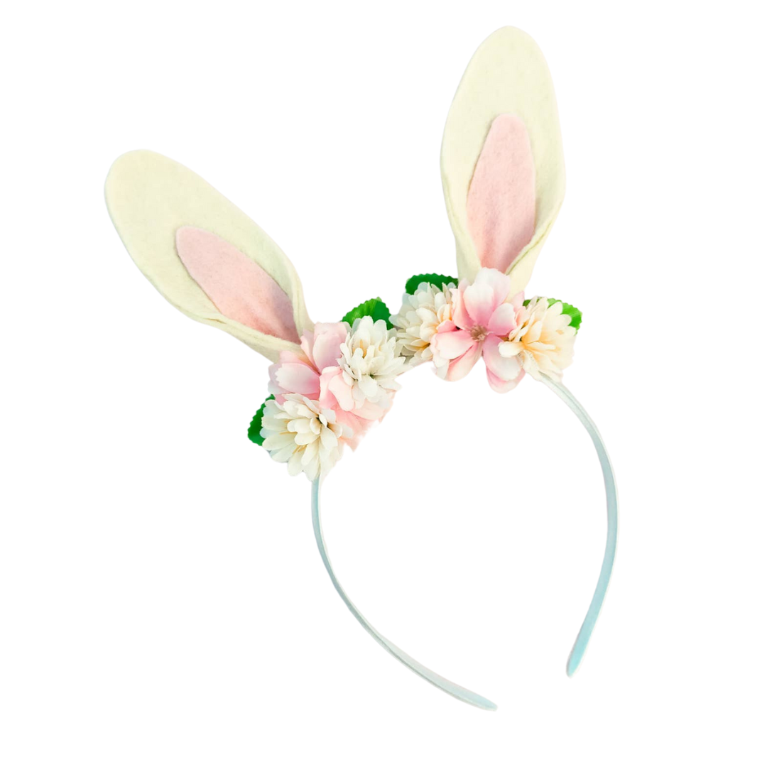 Cream Bunny Ears Headband