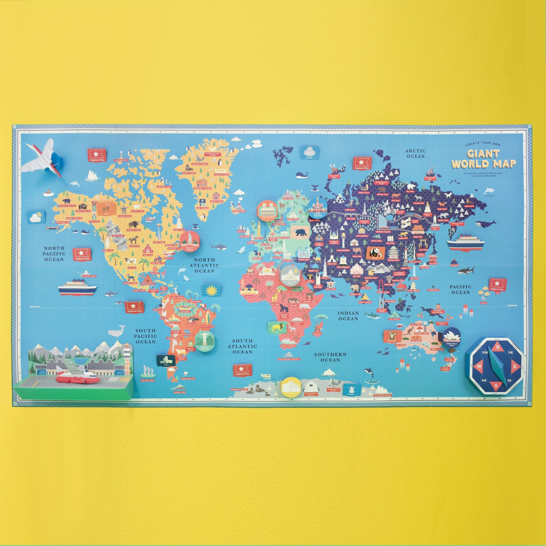 Create Your Own Giant World Map STEM Kit