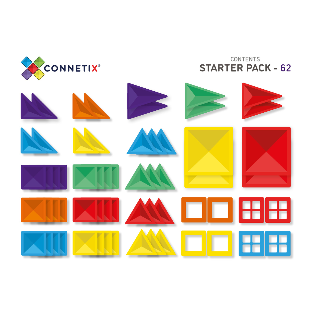 Connetix Rainbow Starter Pack 62 pieces