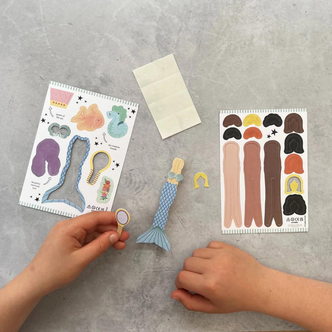 Make Your Own Mermaid Peg Doll Craft Kit