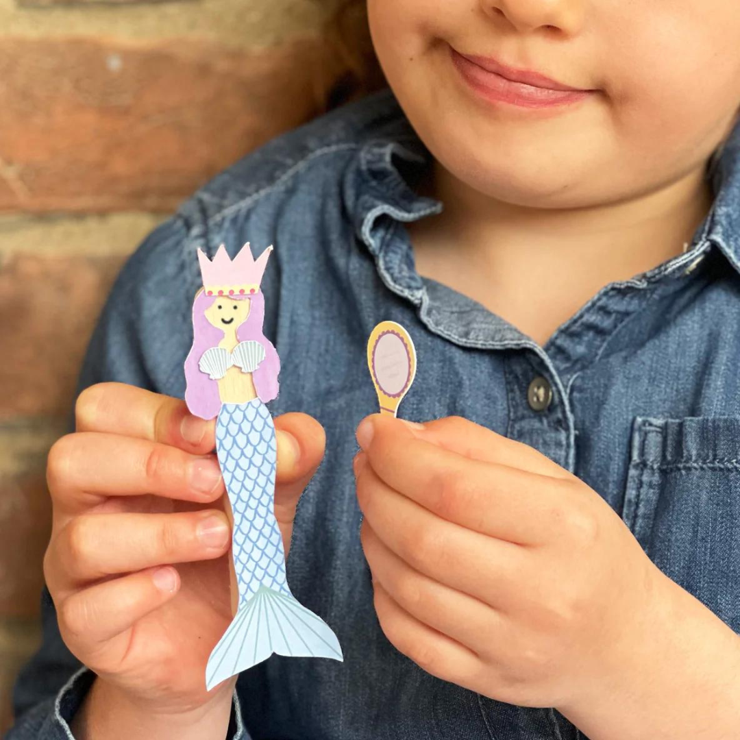 Make Your Own Mermaid Peg Doll Craft Kit