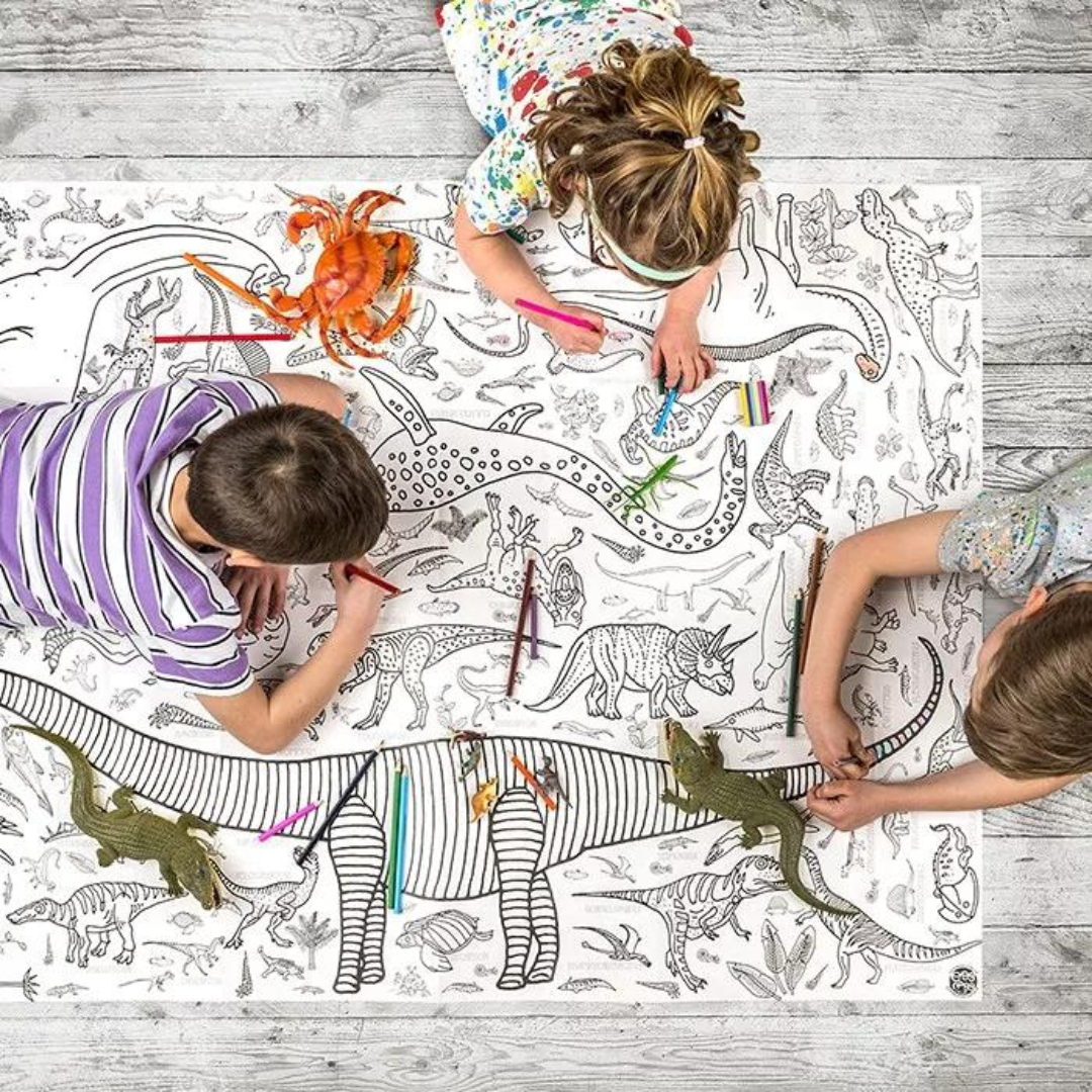 Colour-in Dinosaurs Giant Poster