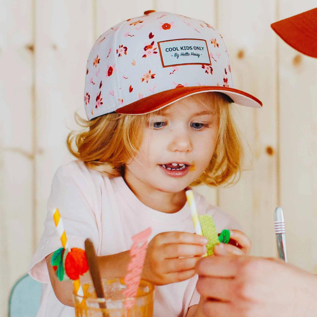 Hello Hossy Vintage Flowers Cap (2-5 years)