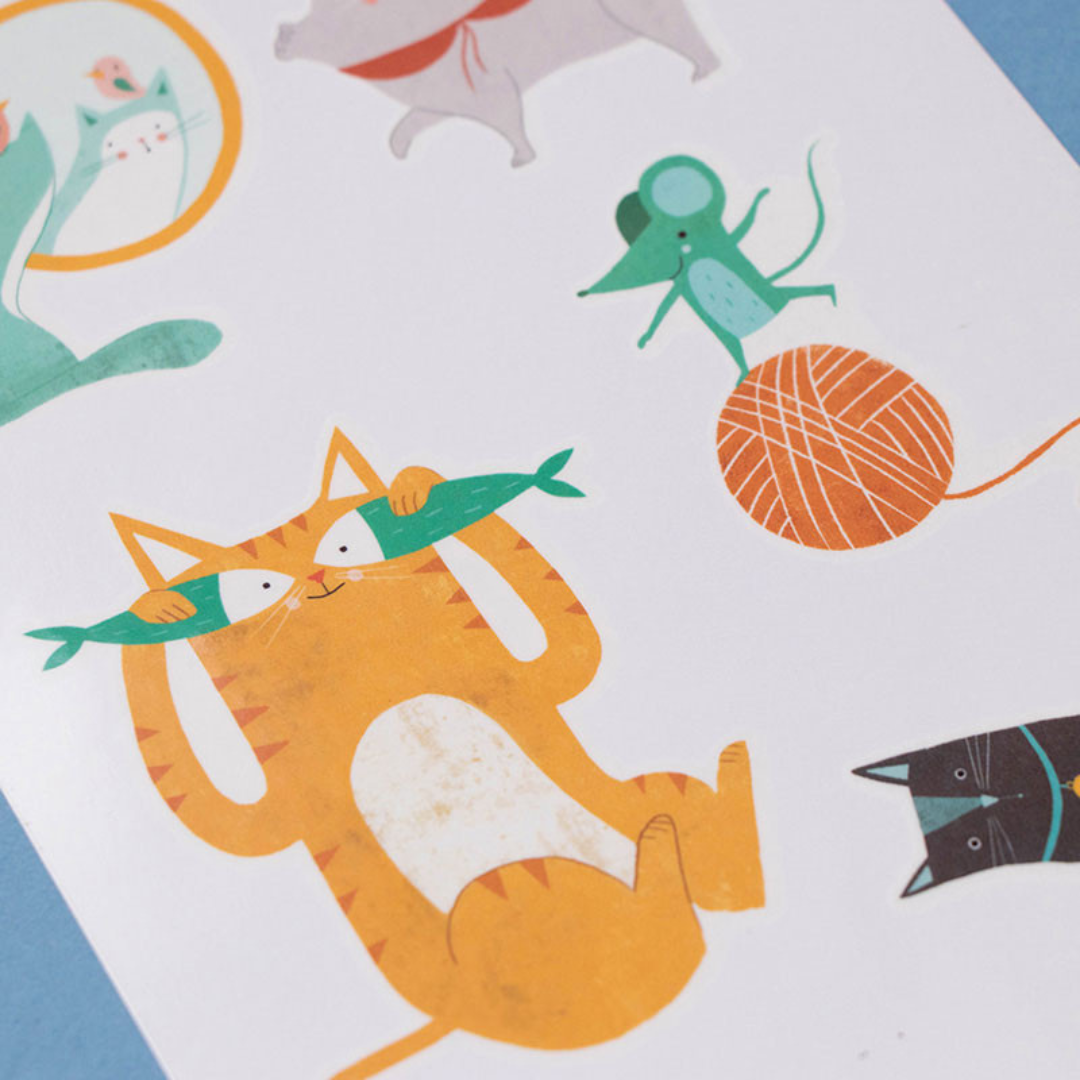 Cat Temporary Tattoos for Kids