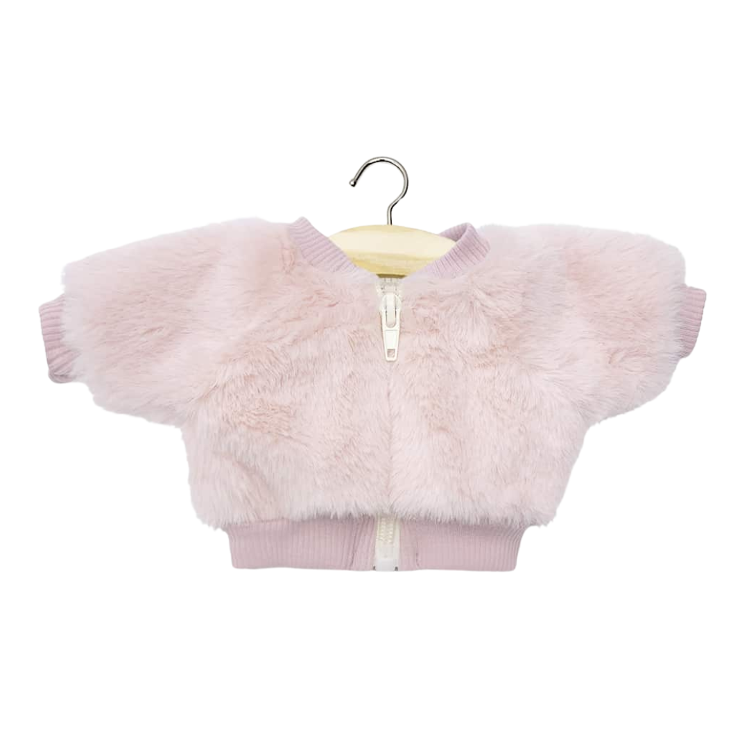 Doll Louison Jacket Pink Rabbit Faux Fur