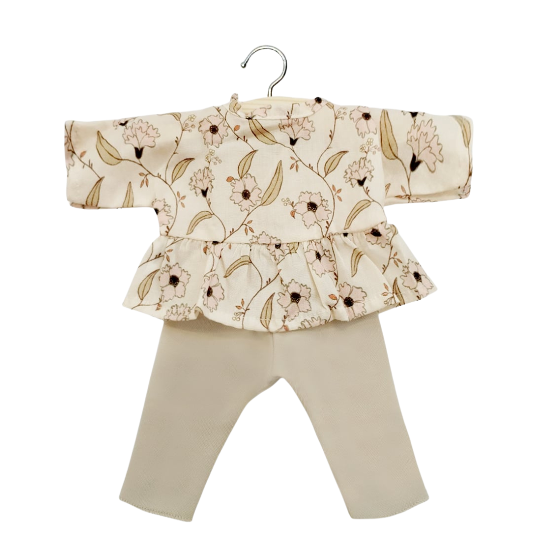 Ophelia Cotton top & jersey leggings Baby Doll Set