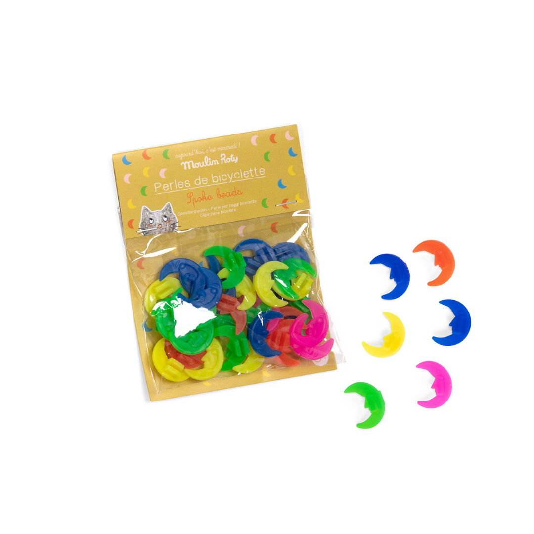 Kids Bicycle Neon Spoke Beads | Moons