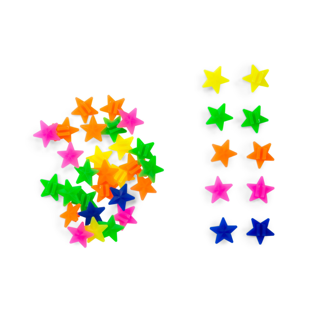 Kids Bicycle Neon Spoke Beads | Stars