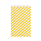 10 Paper Party Bags | Yellow Stripes