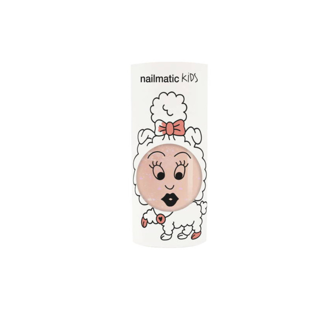 Nailmatic Peachy Kids Nail Polish 8ml | Peach Glitter