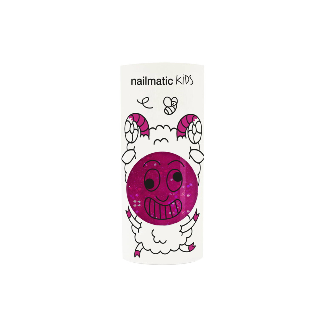 Nailmatic Sheepy Kids Nail Polish 8ml | Raspberry Glitter