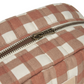 Hyde Park Waterproof Vanity Case | Terracotta Checks