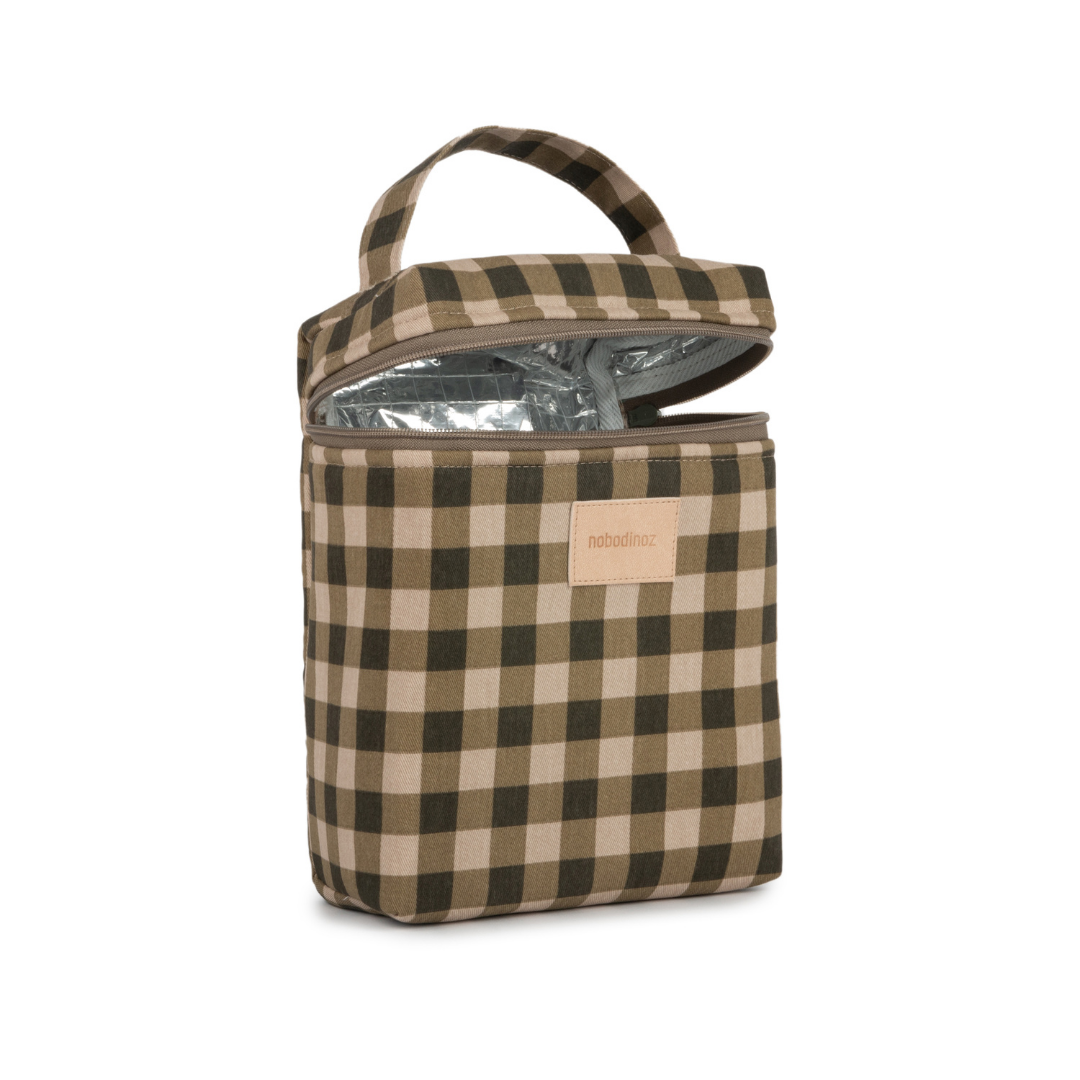Hyde Park Insulated Baby Bottle and Lunch Bag Green Checks