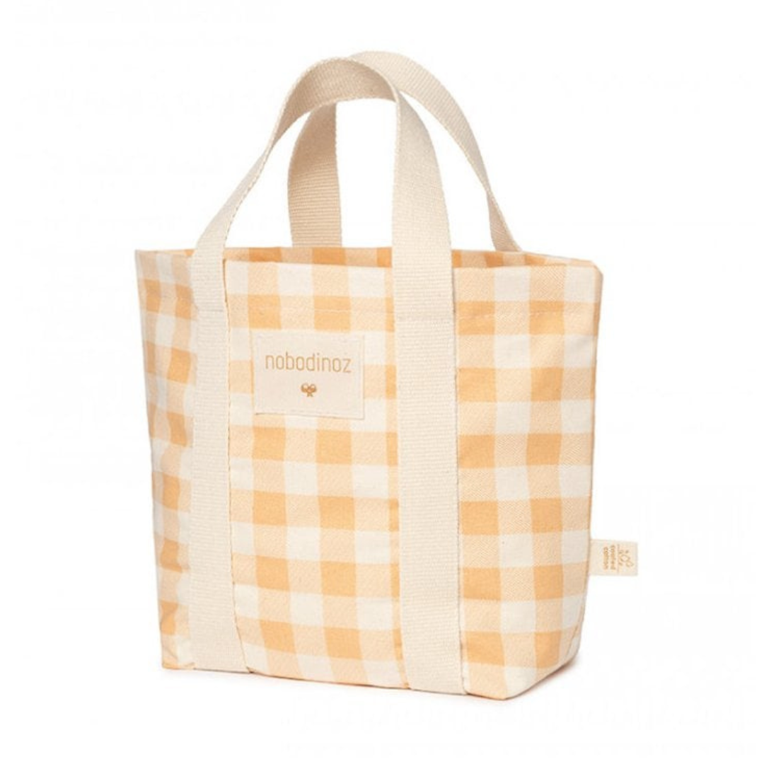 Sunshine Mini Tote Bag | Melon Vichy