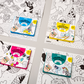 Animals Mini Foldable Colouring Kit for Kids with 6 Coloured Pencils