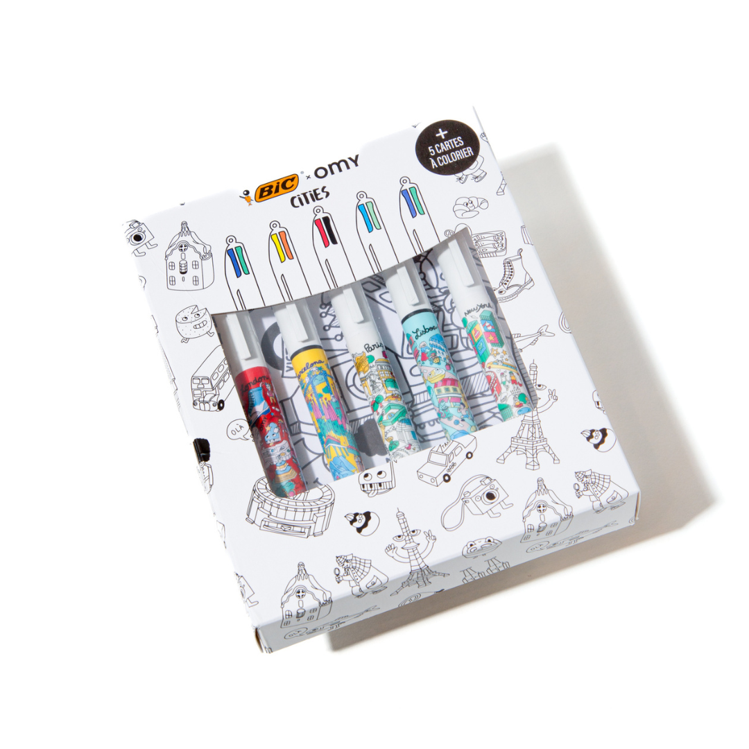 OMY x BIC | 5 Cities Pen Set