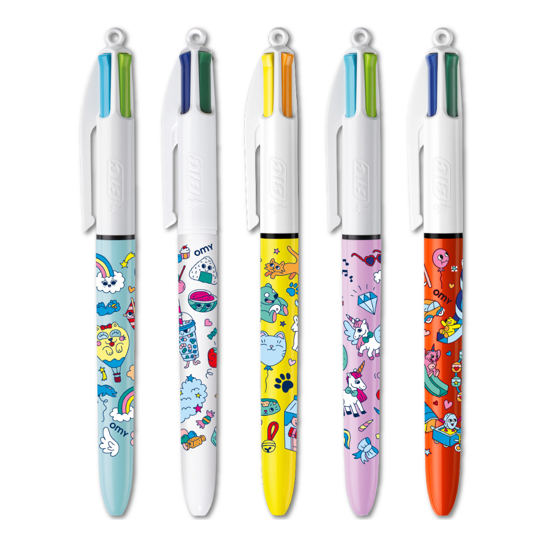 BIC X OMY | Kawaii 5 Pen Set for Kids