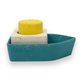 Upcycled Rubber Bath Toy Boat Yellow