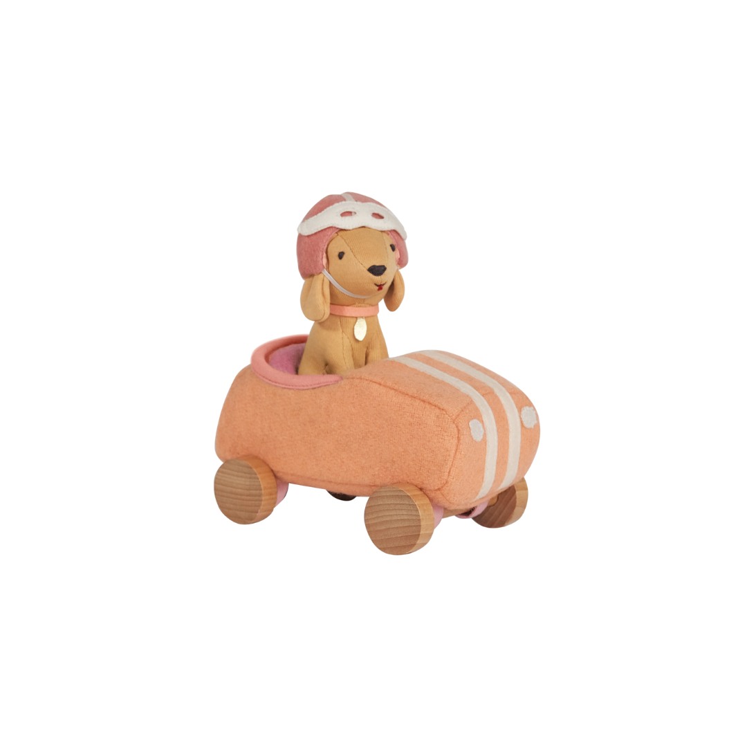 Olli Ella Holdie Dog-Go Racer Girl Pink