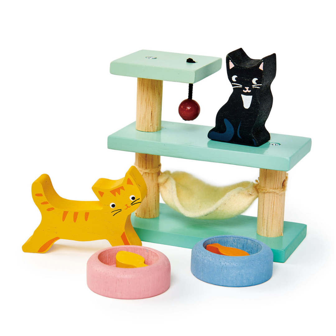 Pet Cats Wooden Play Set