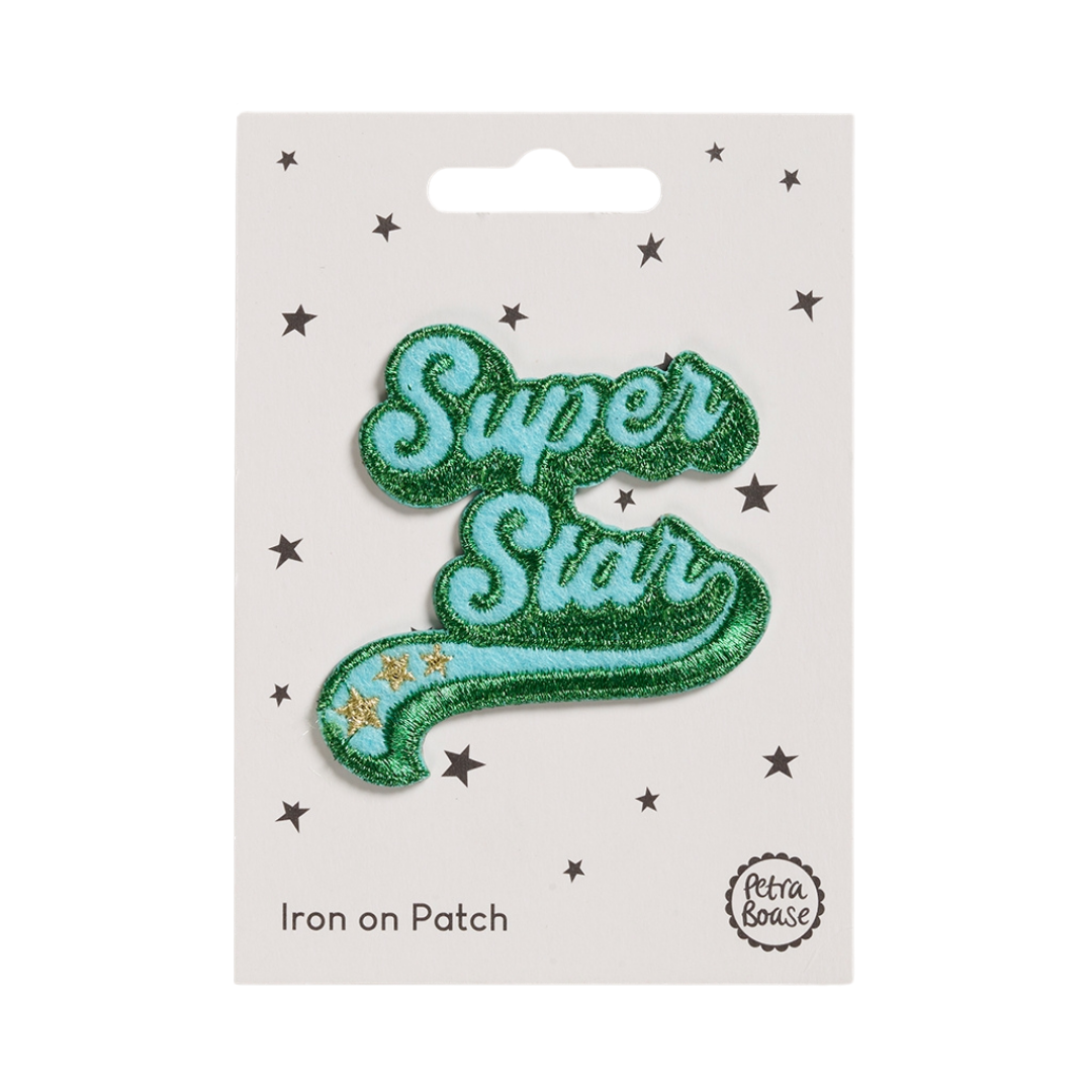 Super Star Embroidered Iron-On Patch