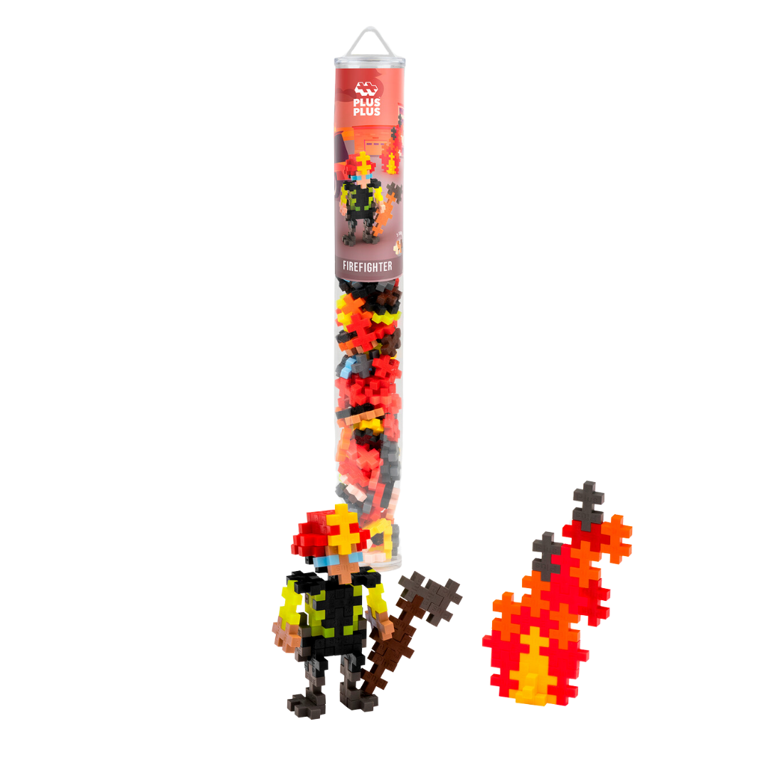 Plus-Plus Tube Firefighter Mix 100 pieces