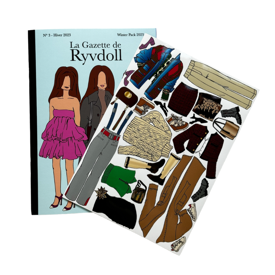 Ryvdoll 2-D Magnetic Doll Fashion Winter Pack 2023