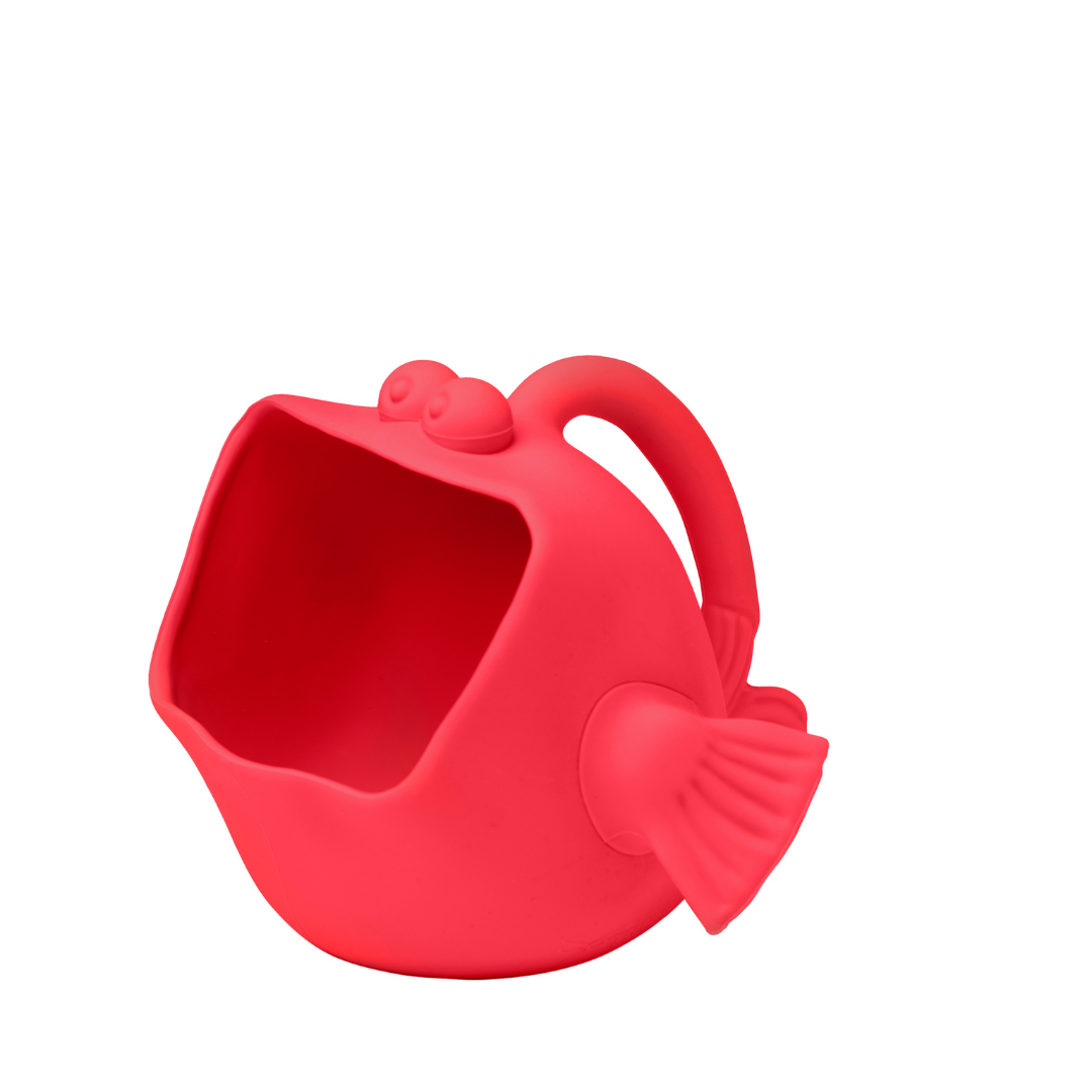 Eco-Friendly Silicone Scoop Rinser Strawberry Red