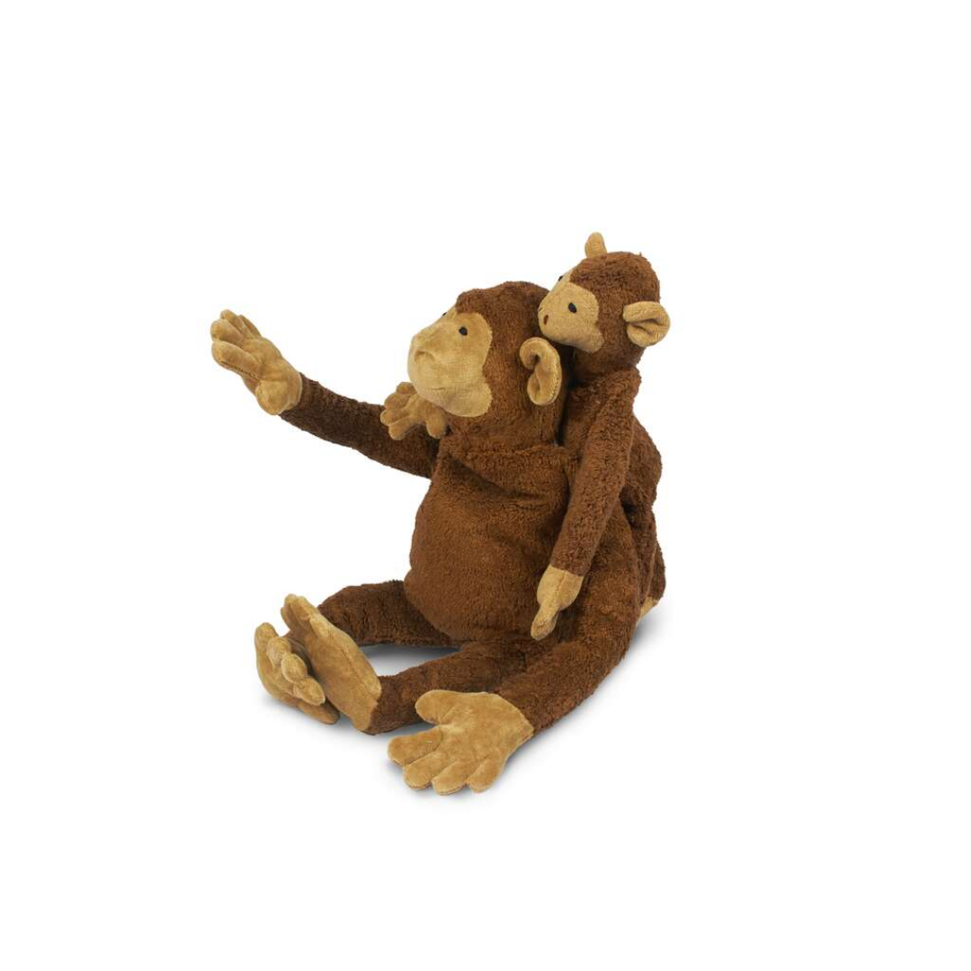 Small Cuddly Monkey: Eco-Friendly Soft Toy & Warming Pillow