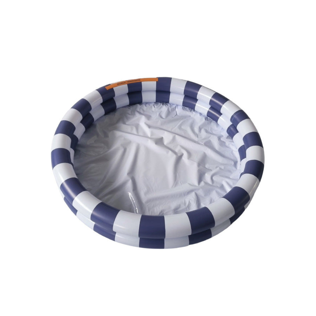 Inflatable Baby Paddling Pool ø100 cm | Blue White Stripes