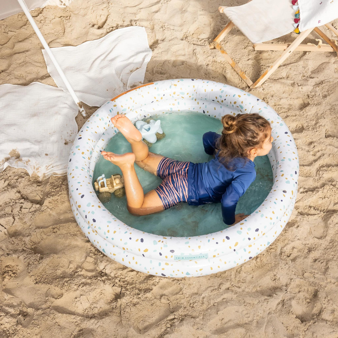 Inflatable Paddling Pool for Kids | Terrazzo White