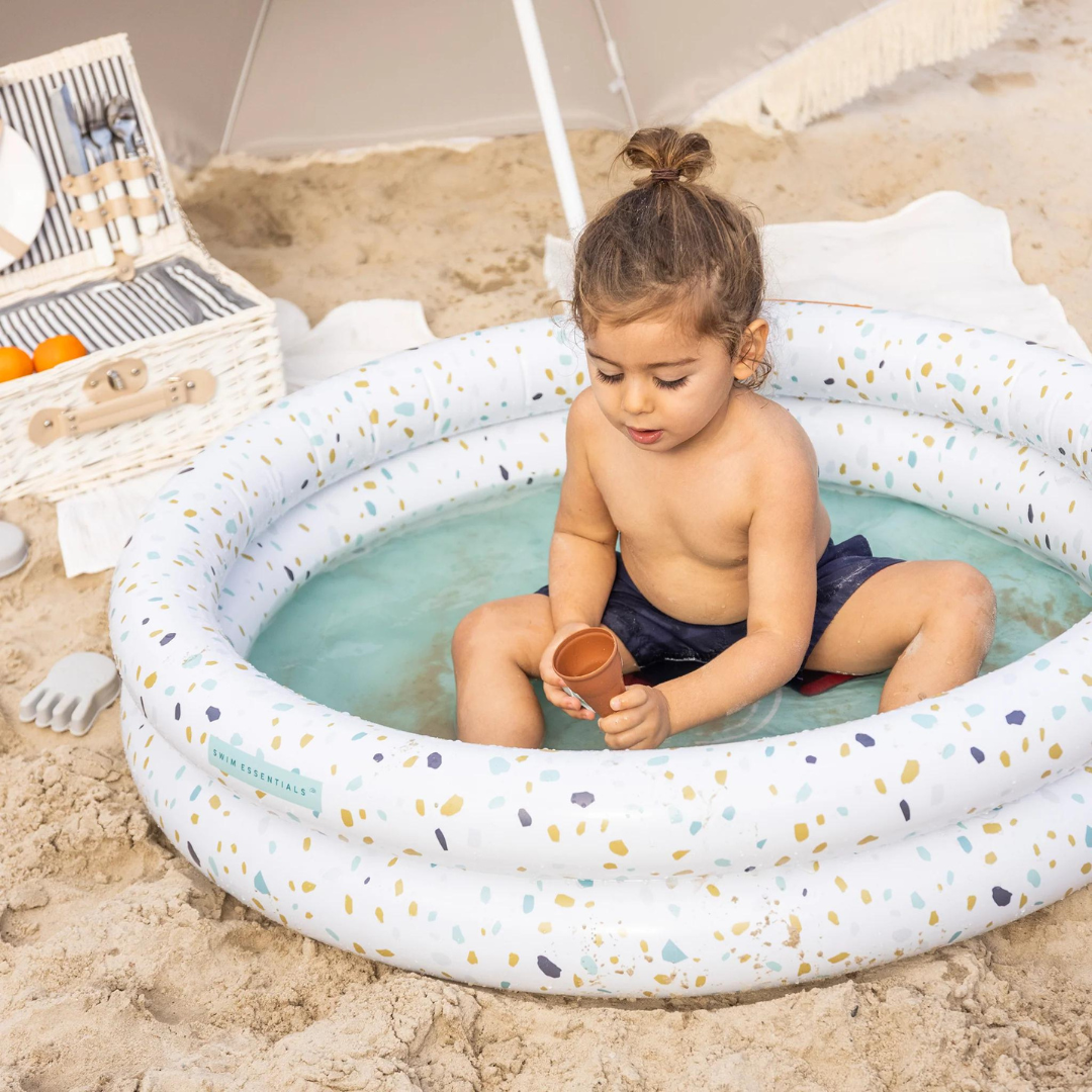Inflatable Paddling Pool for Kids | Terrazzo White