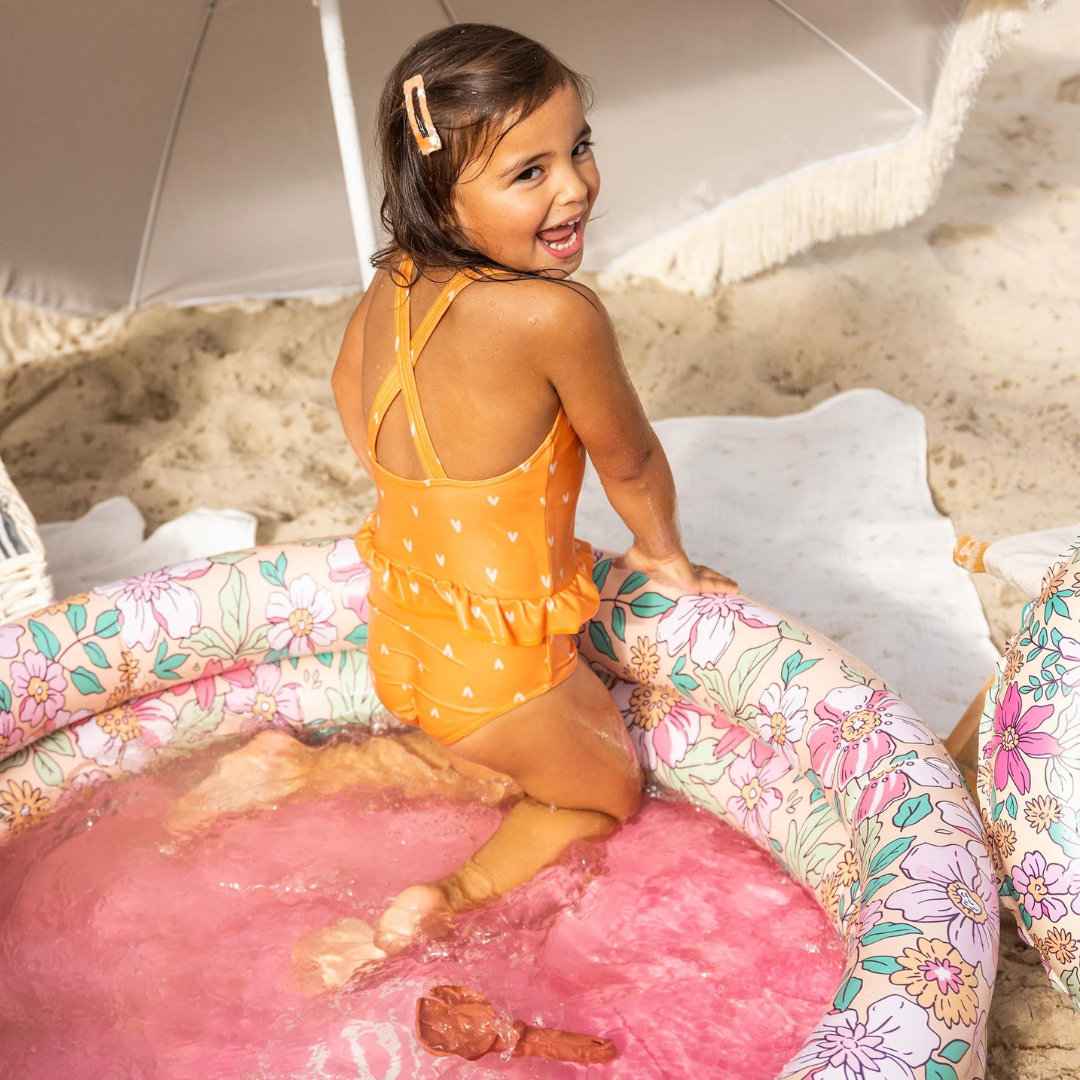 Inflatable Paddling Pool for Kids (Blossom Flowers)