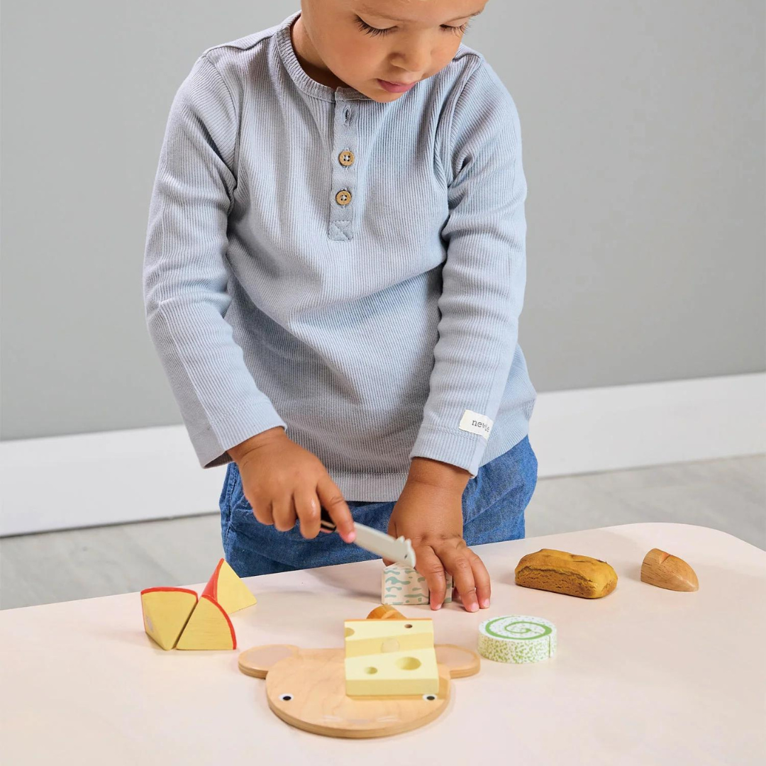 Cheese Chopping Board Role Wooden Play Set