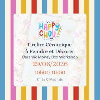 Rainbow Ceramic Money Box Workshop - Monday 29 June 2026
