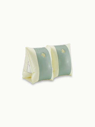 Inflatable armbands for kids in soft matte colour, Petites Pommes Alex Swim Armbands Calile, stylish Danish swim aids for pool confidence