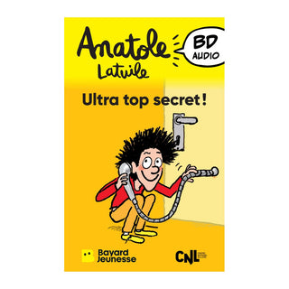 Screen-free French-language audio card for kids with stories and sound effects, Yoto Anatole Latuile - Ultra top secret ! for Yoto Player and Yoto Mini, quiet time and travel listening, ages 3 plus