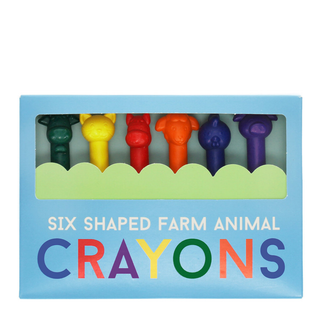 Animal Head Crayons Set of 6