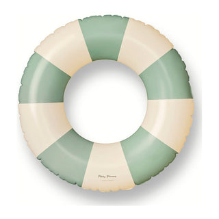 Inflatable swim ring for kids in soft matte colour, Petites Pommes Anna Swim Ring 60cm Calile, hand-printed Danish float with repair patch for pool days