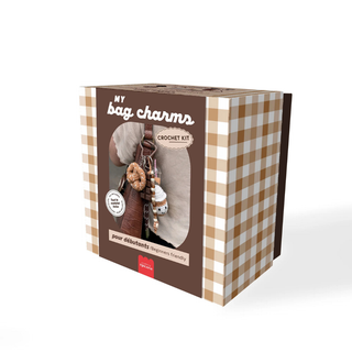 Kit de breloques en crochet rose glamour