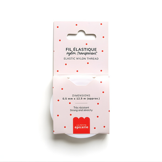 Elastic cord for bead bracelets and jewellery making, stretchy durable reel by La Petite Épicerie, essential kids' craft supply for threading projects