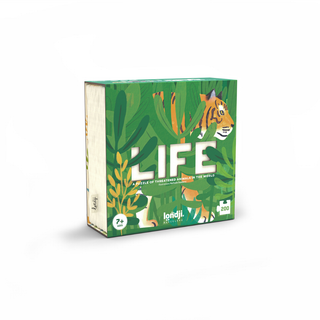 Endangered species jigsaw puzzle with 200 pieces and IUCN Red List guide in box, Londji Life Puzzle conservation education puzzle for kids aged 7 plus, made in Spain