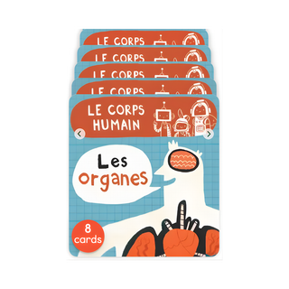 Explorobots Le corps humain set of 8 French Yoto audio cards about the human body for ages 5 to 8