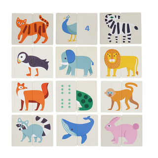 Family game for kids, Rex London Heads and Tails Game Animals, screen-free play for game nights and travel, ages 3 plus