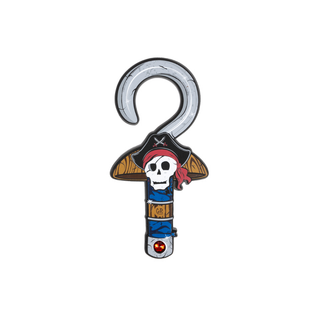 Kids' pirate hook toy in soft EVA foam for safe swashbuckling play, Great Pretenders Captain Skully costume accessory for children aged 3 and up