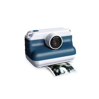 Kidywolf K Print premium thermal print camera in blue from the K Collection with advanced photo effects and ink-free instant printing