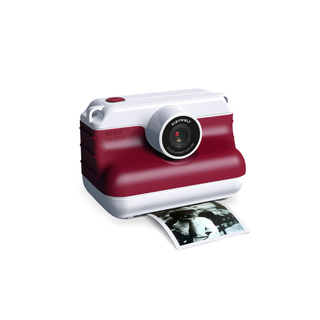 Kidywolf K Print premium thermal print camera in burgundy from the K Collection with advanced photo effects and ink-free instant printing