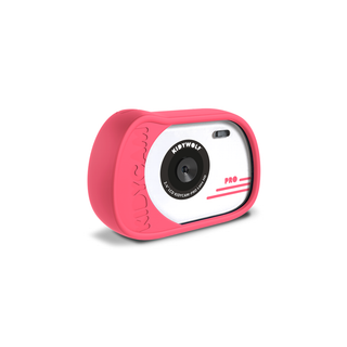 Kidywolf Kidycam Pro waterproof digital camera in pink with underwater photo and video, 2-inch screen and USB-C rechargeable battery for ages 5 and up