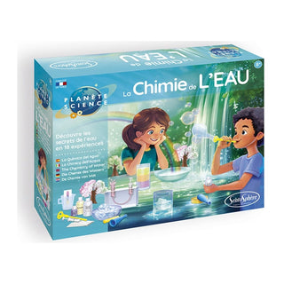 Science experiment kit for kids, Sentosphère Water Chemistry Science Kit, hands-on chemistry discoveries, made in France, ages 8 plus